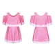 thumbnail image 2 of Odeerbi 7-16 Años Traje de Baño de Una Pieza Para Niñas Traje de Baño de Verano Sin Hombros Con Shorts Traje de Baño Hawaiano Secado Rápido Traje de Baño Acolchado, 2 of 5