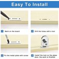 thumbnail image 5 of Pack Zinc Alloy Latch For Glass Cupboard Or Showcase Door 5-8mm, 5 of 5