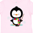 thumbnail image 4 of Inktastic Hockey Christmas Penguin Boys or Girls Toddler T-Shirt, 4 of 5