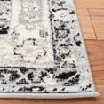 thumbnail image 4 of SAFAVIEH Brentwood Ezra Oriental Area Rug, Silver/Black, 8' x 10', 4 of 12