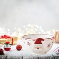 thumbnail image 6 of Lssam Santa Claus Shaped Ceramic Bowl, Holiday Serving Dish for Candy Snack Dessert Nuts, Christmas Table Decoration Centerpiece, Festive Ceramic Candy Dish, 6 of 6