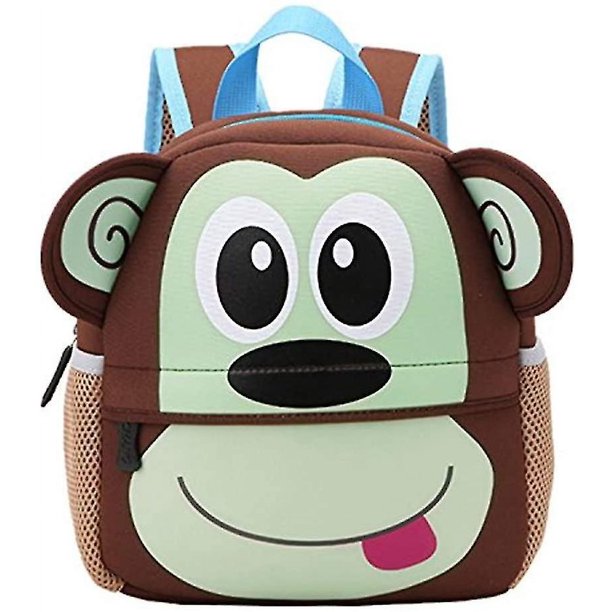 Mochila para niños, mochila escolar para niños pequeños (mono) 27 cm * 21 cm * 9 cm