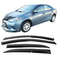 thumbnail image 2 of IKON MOTORSPORTS, Window Visor Compatible With 2014-2019 Toyota Corolla Sedan Vent Sun Shade Rain Guards Side Window Deflectors, 2 of 9