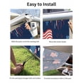 thumbnail image 7 of 4th of July RV Awning Sun Shade Screen 9'X7' American Flag Fireworks Mesh Sunscreen Star Stripes Red White Blue Awning Shade Screen with Zipper UV Blocker Completed Kits for RV Motorhome Camper, 7 of 7