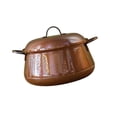 thumbnail image 1 of Olla de cobre puro, sartenes de inducción, asas dobles gruesas, utensilios de cocina de cobre hechos a mano, sartén para estofado, olla para sopa para 4L, 1 of 8