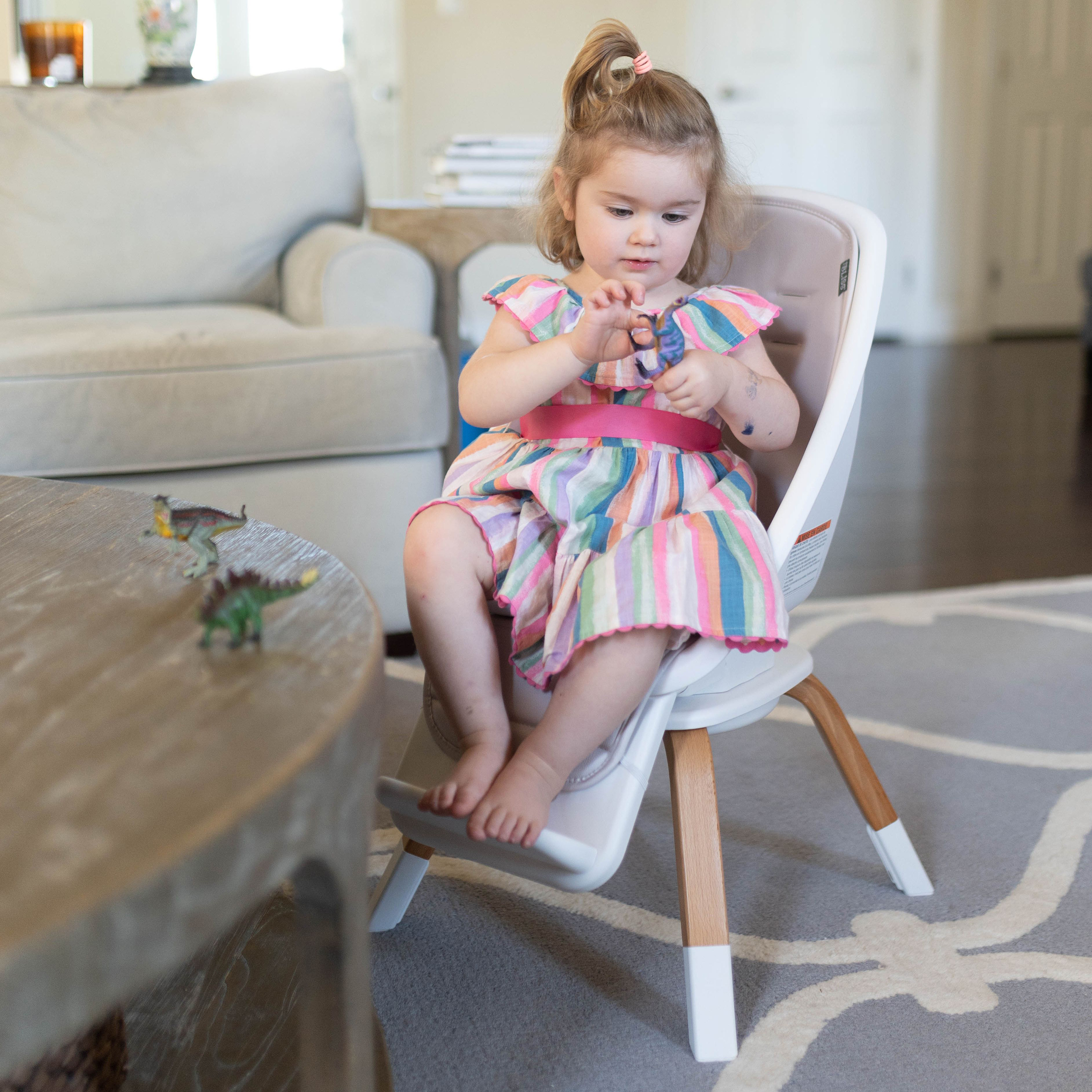 TruBliss® 2-in-1 Turn-A-Tot High Chair, Grey Taupe - 6 months to 6 years