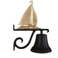 thumbnail image 1 of Cast Bell With Gold Bronze Sailboat Ornament, 1 of 1