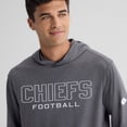 thumbnail image 6 of Men's Fanatics Charcoal Kansas City Chiefs Clutch Long Sleeve Hooded T-Shirt, 6 of 6