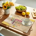 thumbnail image 5 of Placemats Set of 4, Love Text Place Mats Warm Embraces Positive Energy Tablemats Washable Placemat Table Decoration for Kitchen Table Dinner Party Home Decor Indoor Outdoor 13x19 Inch, 5 of 9
