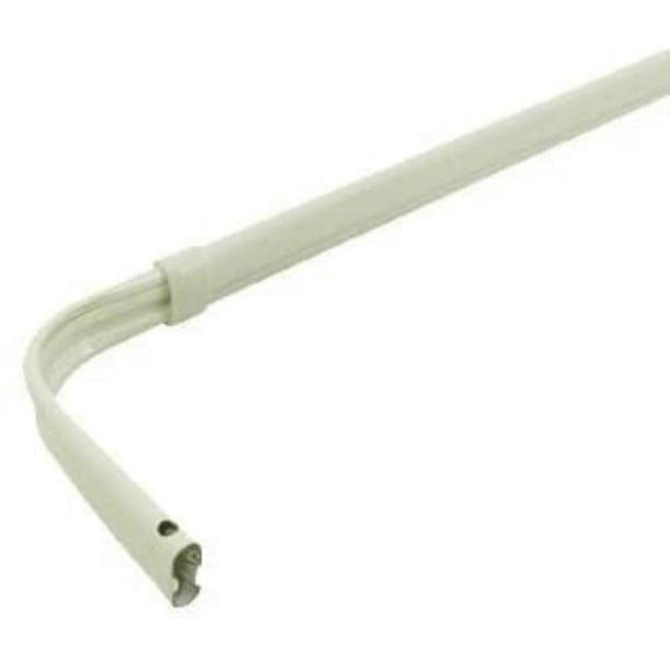Spring Window Fashions Lock Seam Curtain Rod 48 To 84 5 1 2 Inch Projection White Crafted Of Durable Kinked Metal By Brand Graber Com Spring Window Fashions Lock Seam, Temporary Curtain Rod