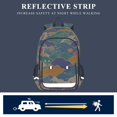 thumbnail image 5 of FORMRS School Backpack 17" Student Travel Bag with Laptop Compartment, Beige Floral Wave, 5 of 7