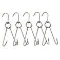 thumbnail image 1 of 5pcs Ganchos de resistencia en acero inoxidable pulido Ganchos colgantes de metal, para cocina Sartén Ganchos colgantes Perchas, 1 of 9