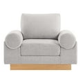 thumbnail image 5 of Modway Oasis Upholstered Fabric Armchair in Light Gray, 5 of 9