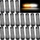 thumbnail image 1 of Newway20 Pack Led Emergency Strobe Lights 6 Led Amber White Surface Mount Flashing Lights Warning Emergenc, 1 of 1