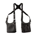 thumbnail image 3 of Bolso de hombro doble para axila, cartera antirrobo, funda para viaje, fiesta de hombres Negro, 3 of 8