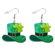 ICOL Earrings Stud St. Patrick Drop Women Patricks Day Dangle Pendants Child Women's