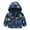 Dark Blue, variant on WOYY Infant Boys Windbreaker Cartoon Prints Casual Zipper Hooded Jacket, Sizes 18-24M