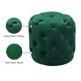 thumbnail image 2 of Meridian Furniture Harper Contemporary Velvet Ottoman/Stool in Green, 2 of 4