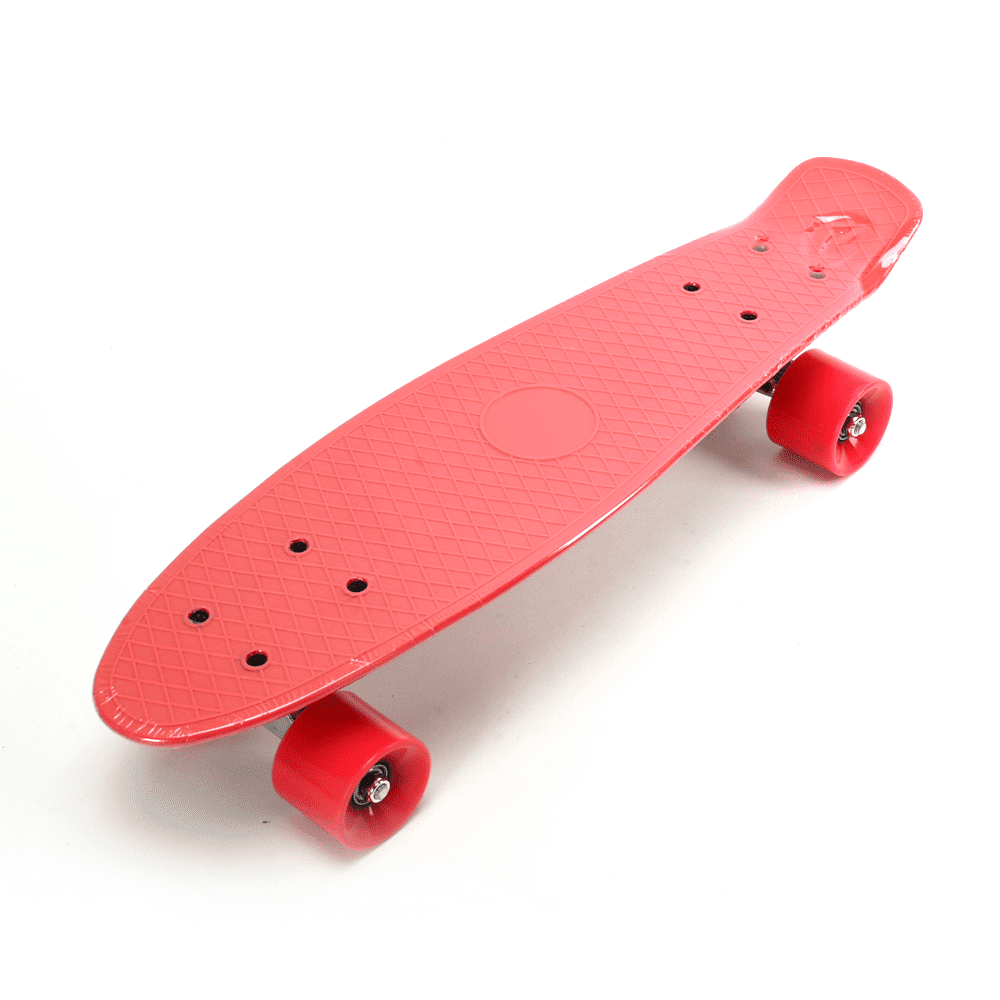 ChromeWheels 22" Board Cruiser Skateboard - Red - Walmart.com