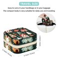 thumbnail image 5 of Christmas Tree Travel Portable Square Jewelry Box Organizer for Girls and Women with Ring Earring Necklace Bracelet Storage Display Case Holder, 5 of 6