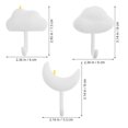 thumbnail image 2 of No-Drill Wall Hooks Easy Removal Reusable Dorm Room Accessories 7.50X6.00X2.50cm 3Pcs, 2 of 5