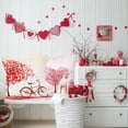 thumbnail image 2 of Valentines Day Pillow Covers Set of 4 20x20 inch, Red Love Heart Tree Throw Pillow Covers Pink Love Bicycle Pillowcase Anniversary Decorations Cherry Blossom Tree Cushion Case for Valentine Day Decor, 2 of 5