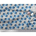 thumbnail image 3 of Soimoi Blue polyester Crepe Fabric Monitor & Bossy Girl Fabric Prints By Yard 52 Inch Wide, 3 of 3