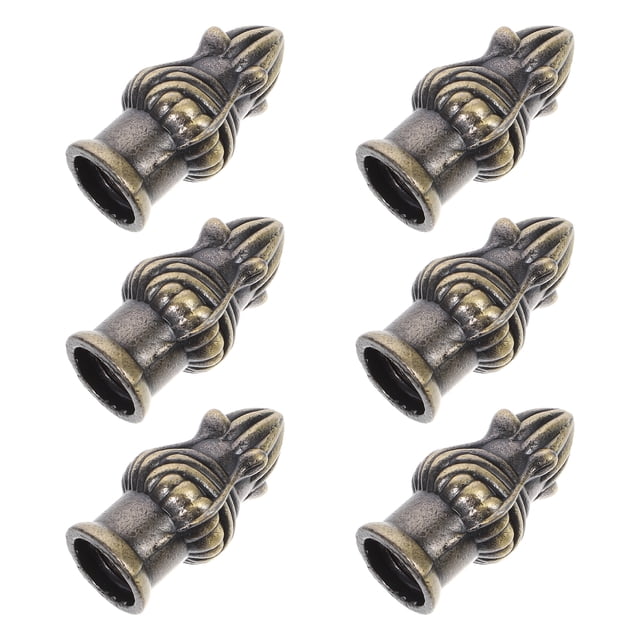 6 Pcs Embouts de Lampe Bouton Bronze Antique Accessoires de Lampe