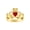 Ruby, variant on Rings 14K Yellow Gold Claddah Love, Loyalty & Friendship Heart 6MM Gem Irish Wedding Band Claddagh Rings July Ruby Jewelry Size 8