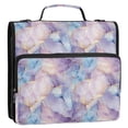 thumbnail image 5 of FORMRS Zipper Binder with Shoulder Strap 2-inch Ring 500 Sheet Capacity File Bag, Purple Marble Pattern, 5 of 5