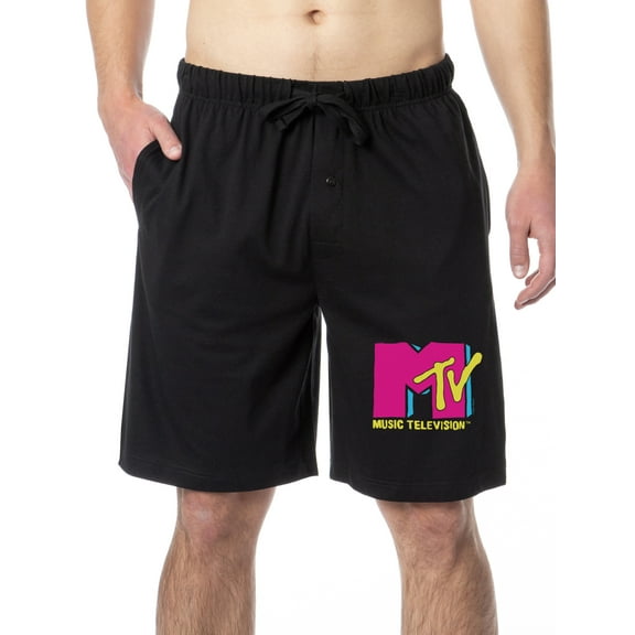 MTV Mens' Music Television Logo Icon Sleep Lounge Pajama Shorts
