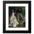 thumbnail image 2 of Pierre-Auguste Renoir 12x14 Black Modern Framed Museum Art Print Titled - The Walk (1870), 2 of 5