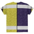 thumbnail image 2 of Fantasy Football Team Navy and Yellow All Over Youth T Shirt Multi YLG, 2 of 2