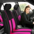 thumbnail image 3 of FH Group Universal Fit Cloth Striking Striped Car Seat Covers for Auto, SUV, VAN Airbag Compatible, Easy to Install, UV-Resistant & Durable - Full Set, 3 of 8