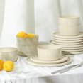 thumbnail image 3 of Stone Lain Eden 4-Piece Bowl Set Stoneware, Beige, 3 of 6