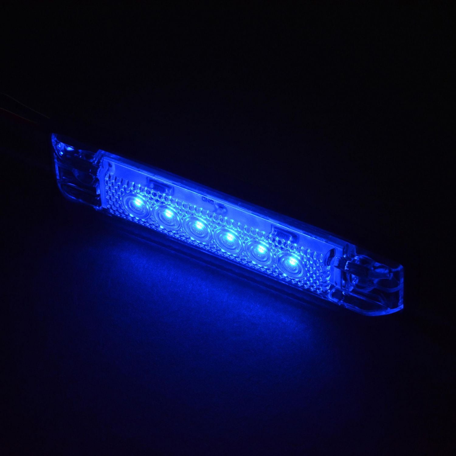 Blue Dog Marine Lumière LED bleue à profil bas de 10,2 cm pour bateaux, kayak de nuit, camping-cars et VTT, immergée dans l'eau et sans danger pour les environnements humides