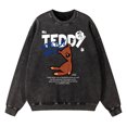 thumbnail image 2 of Sudadera con capucha de algodón estilo retro americano original desgastado lavado para hombre otoño moda suelta hip hop pareja, 2 of 4