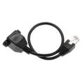thumbnail image 3 of 1FT RJ45 Male to Female Screw Panel Mount Ethernet LAN Network Extension Cable, 3 of 5