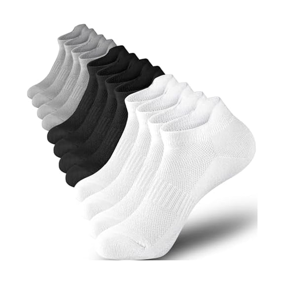 Eryueer Ankle Socks for Women,Athletic Running Low Cut Women's Socks 6 Pairs