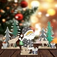 thumbnail image 3 of Christmas Wooden Sign Santa Reindeer  Tree Tier Tray Party Table Decoration, 3 of 3