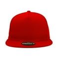 thumbnail image 2 of Decky 1064 5 Panel High Profile Structured Cotton Blend Snapback-Red, 2 of 6