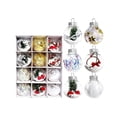 thumbnail image 3 of 12 Pack Pre-Filled Clear Christmas Ball Ornaments,2.4in Transparent Plastic Baubles with Pine Needle,Berry,Sequin & Silk Filler,Assorted Hanging Pendants for Xmas Tree &Home Party Decor, 3 of 9