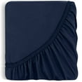 thumbnail image 2 of Utopia Bedding Fitted Sheet, Premium Soft Microfiber, Fade & Wrinkle Resistant, Lightweight Easy Care Solid All-Around Elastic Deep Pocket Twin , Navy , Pack of 20, 2 of 7