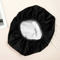 thumbnail image 4 of Homoyoyo Black Polyester Toilet Seat Cover, Soft Comfortable Bathroom Accessory, Easy to Install Decorative Toilet Lid Cover, 4 of 8