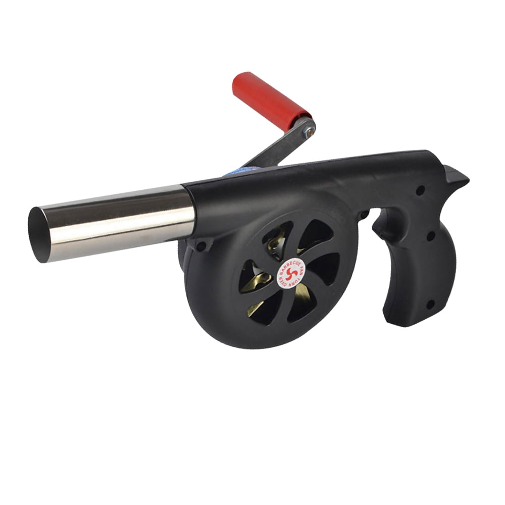 Outdoor Barbecue Fan Hand cranked Air Blower Portable BBQ Grill  Tool 