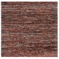 thumbnail image 2 of SAFAVIEH Cape Cod Jenessa Abstract Area Rug, Orange/Black, 6' x 6' Square, 2 of 11