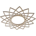 thumbnail image 2 of Ekena Millwork 24"OD x 9 1/4"ID x 1/4"T Eleanor Wood Fretwork Pierced Ceiling Medallion, Birch, 2 of 3