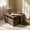 Dark Brown, variant on Sumdeal Tufted Storage Ottoman with Nailhead Trim - Camel Upholstered Footstool