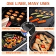 thumbnail image 7 of 4 Pack Extra Thick Oven Liners, 23.6” x 15.7” Heavy Duty Non Stick Teflon Grill Mats, Bpa Free, Reusable, for Bottom of Electric Gas Microwave, Cooking, 7 of 7