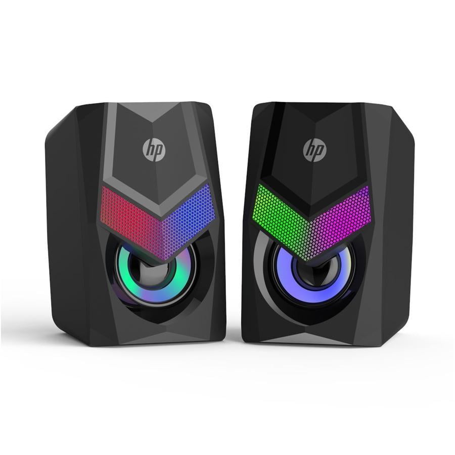HP 2.0 Stereo Computer Speakers with Backlight, Bluetooth or 3.5mm Jack